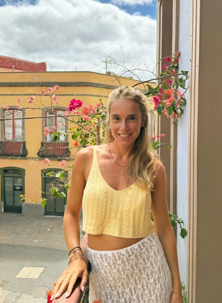Theresa Pohl im Innenhof